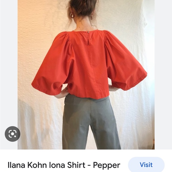 Ilana Kohn Iona Top in Pepper Red, size XS - Picture 4 of 12